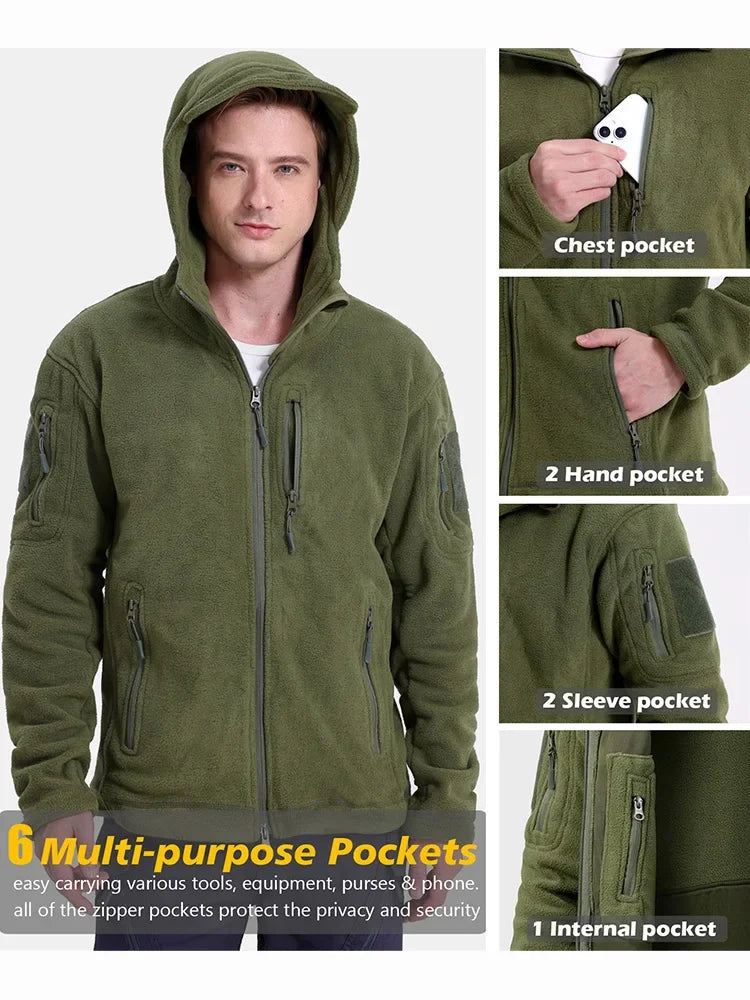 Men's Hunting Fleece Jacket Hiking - Hunting Outdoor
