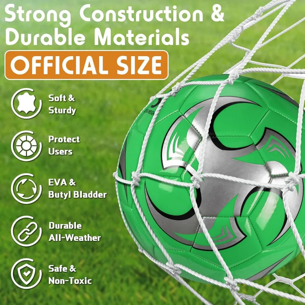 Soccer Balls Bulk Size 4 Soccer Balls with Pump 12 Pcs