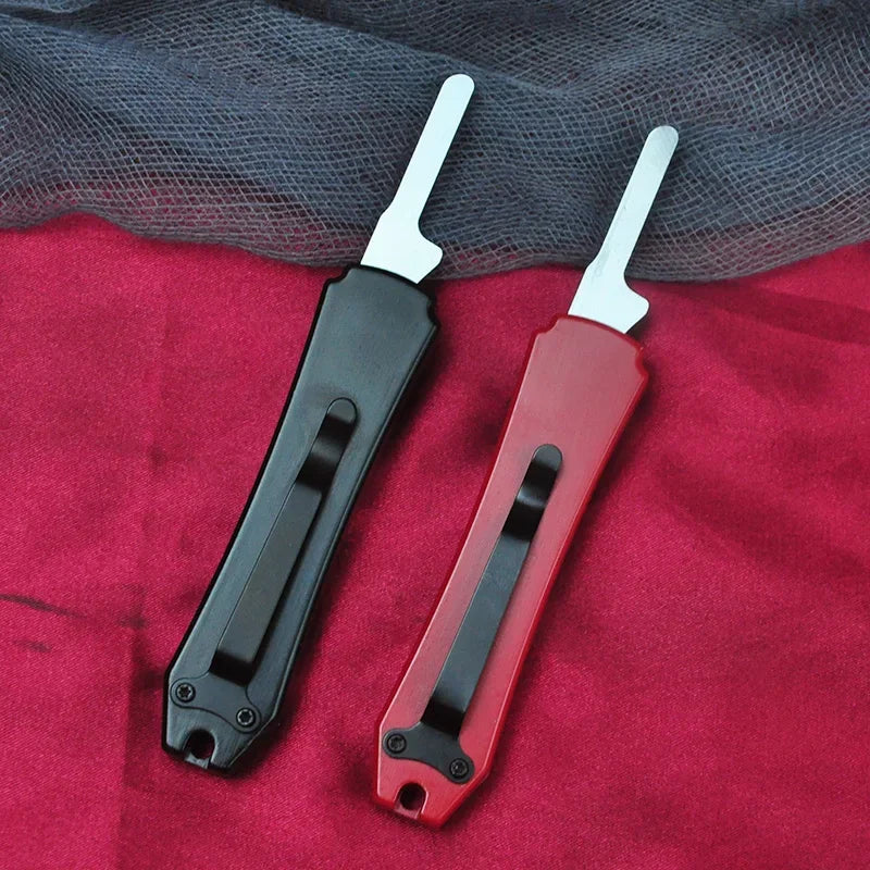 Mini Utility NO.24 Blade Paper Cutting Knife Replaceable Blade Zinc Aluminium Handle EDC Outdoor Knives Tools Gift 10 Blade