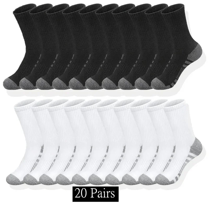 10/20/30 Pairs Men's & Women's Classic Crew Socks