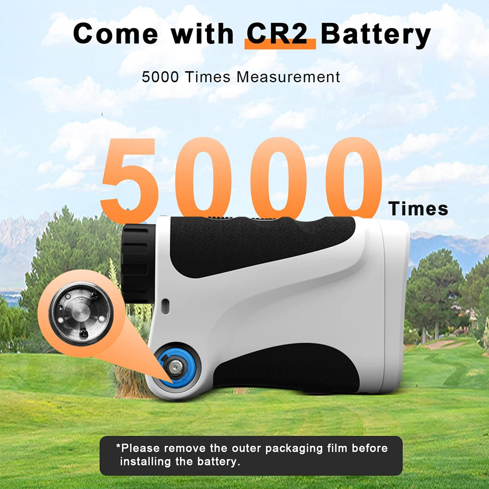 650 Yards Golf Laser Rangefinder with Slope Switch and Replaceable Battery