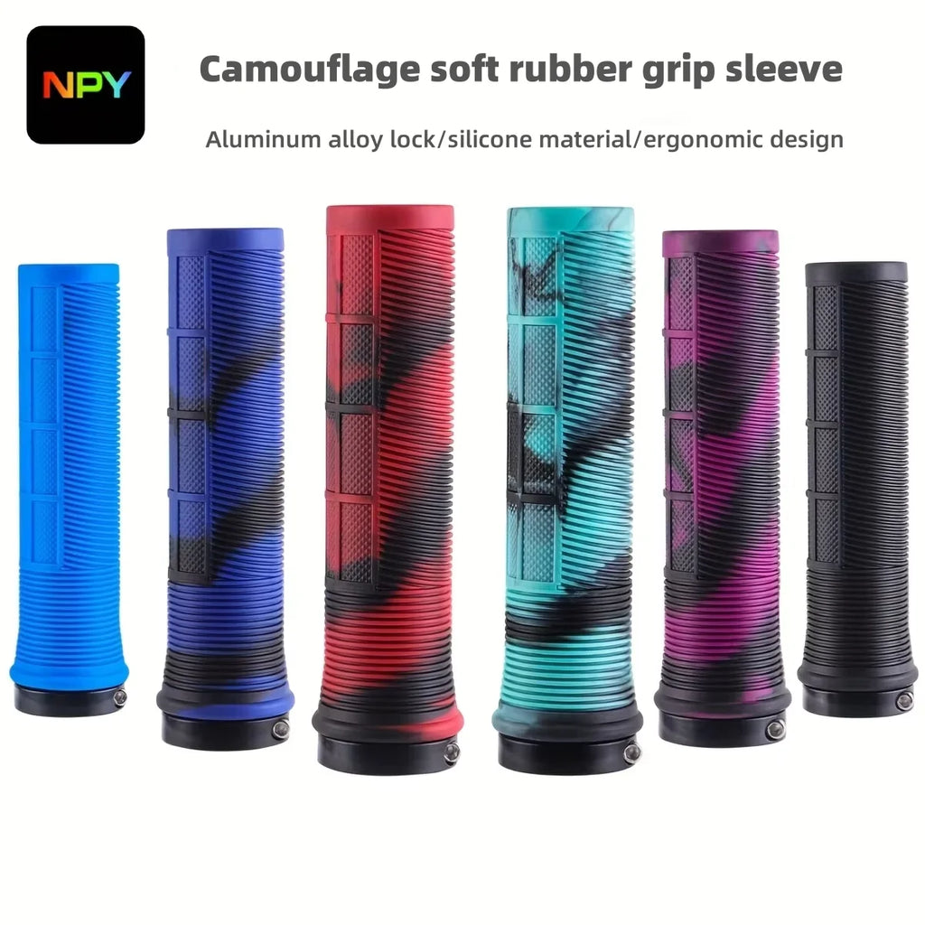 Bicycle Handles Rubber Lock-on Grip Non-slip