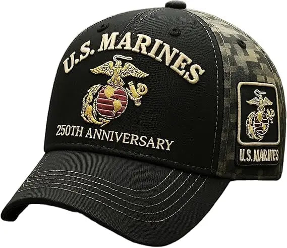 250 Anniversary Marine Corps Hat Embroidered Baseball Hats USA 250th Patriotic Cap for Men Women Veteran Gifts