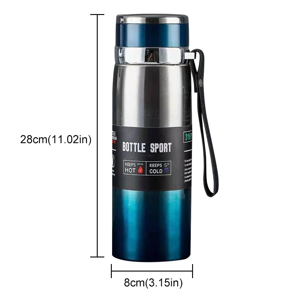 Insulated Thermal Water Bottle for Hot and Cold Drinks