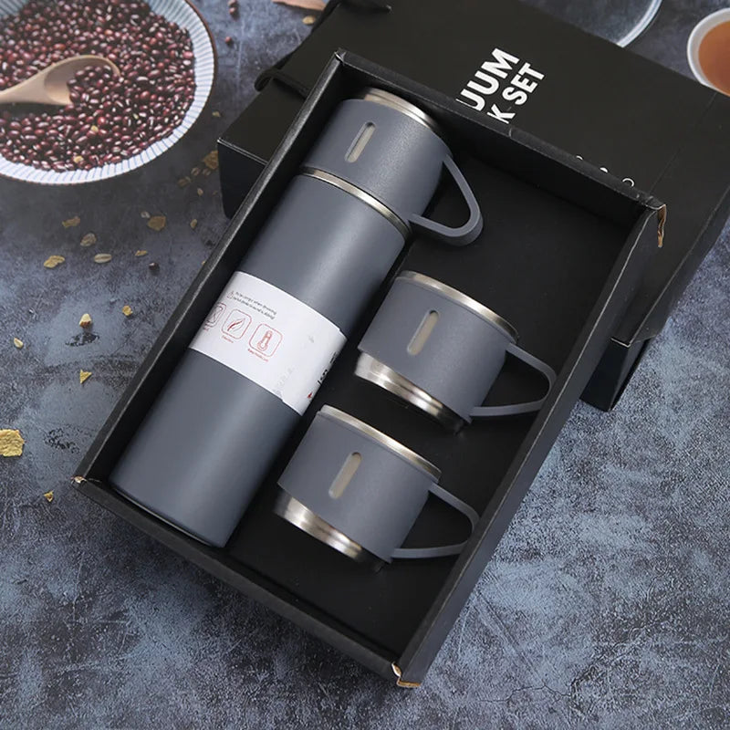 500ML Stainless Steel Thermos Vacuum Flask Gift Set
