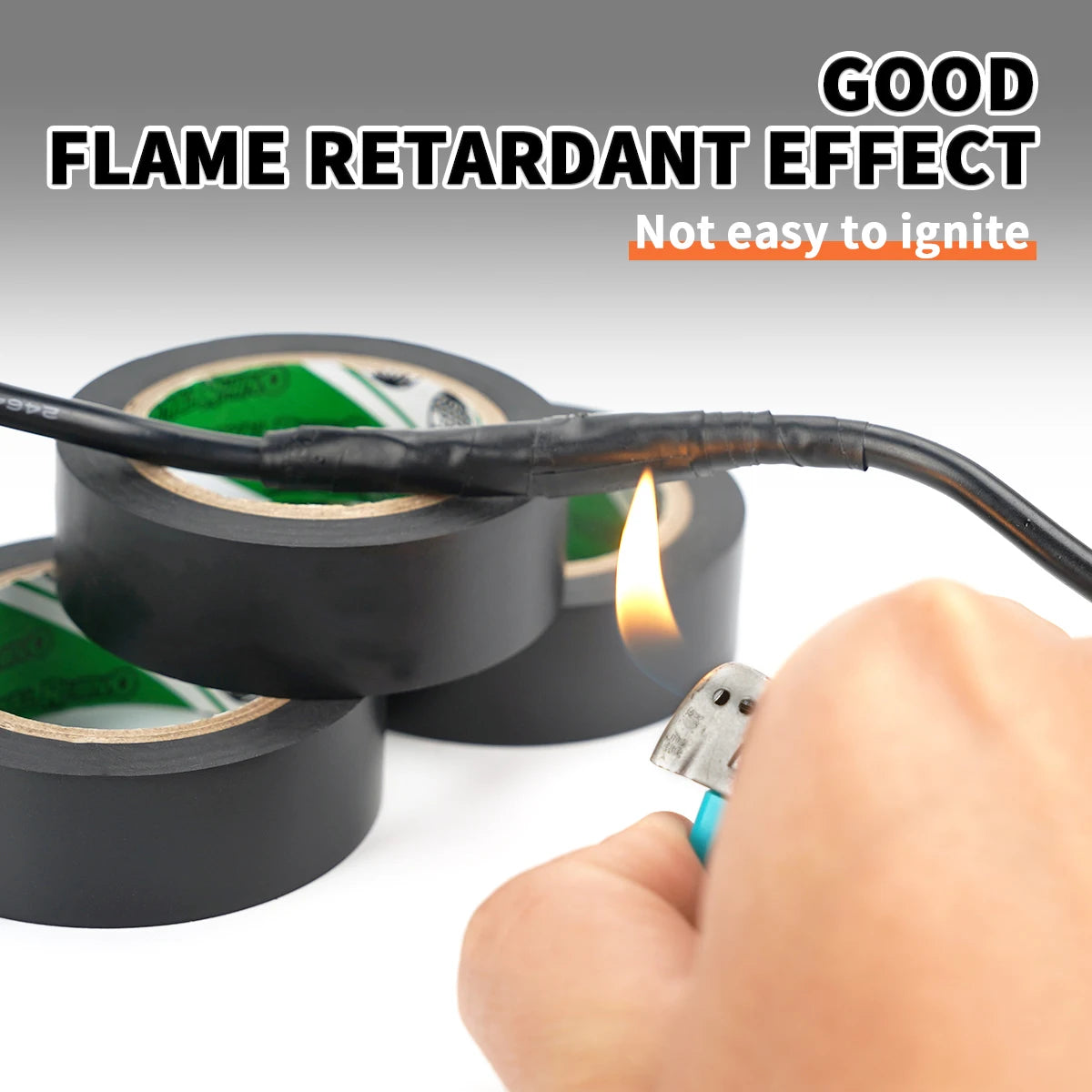 High-Temperature Resistant Black Rubber Electrical Tape -durable and soft insulating adhesive, used for industrial, household
