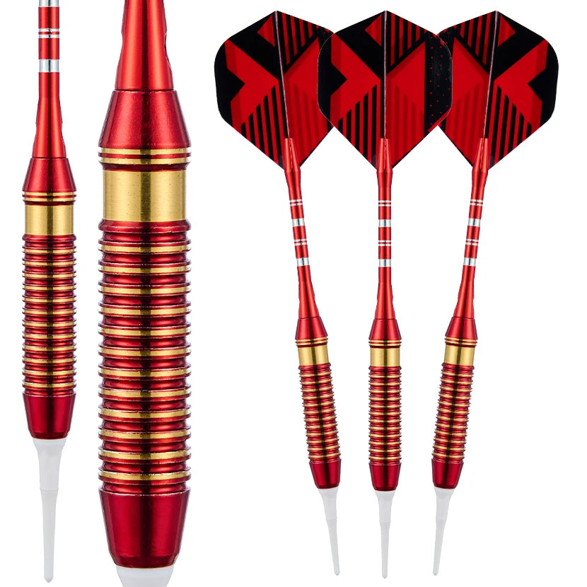 3 pcs 18g electroplated red copper darts soft-head dart box set
