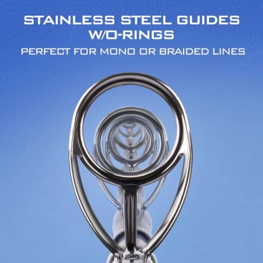 Fishing Rod and Reel Combo for Spinning and Baitcasting