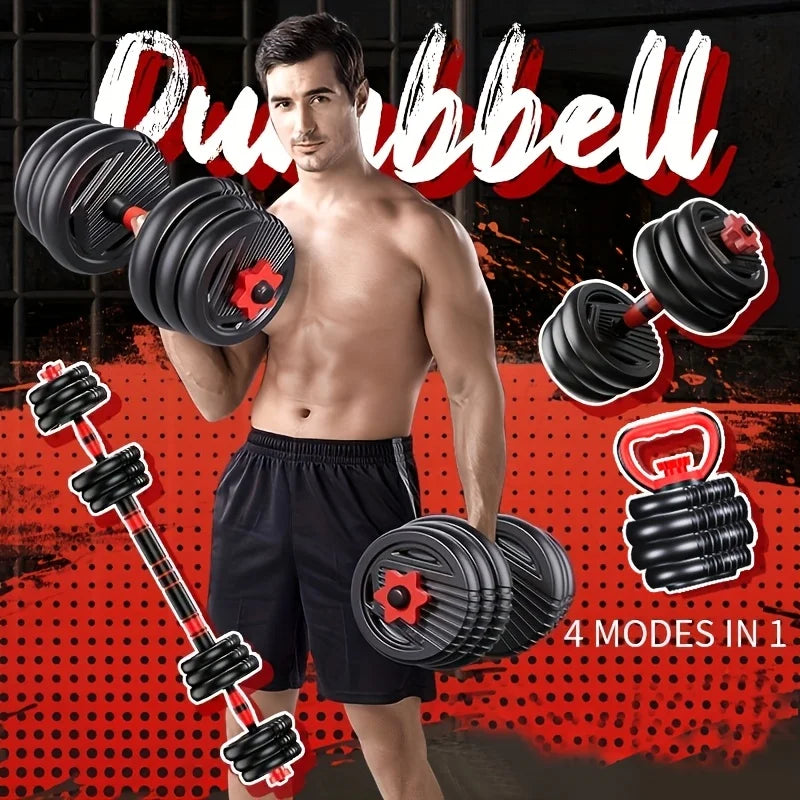 4-in-1 Adjustable Weight Dumbbell Set 22lb– Multi-Function Home Gym Equipment for Men & Women