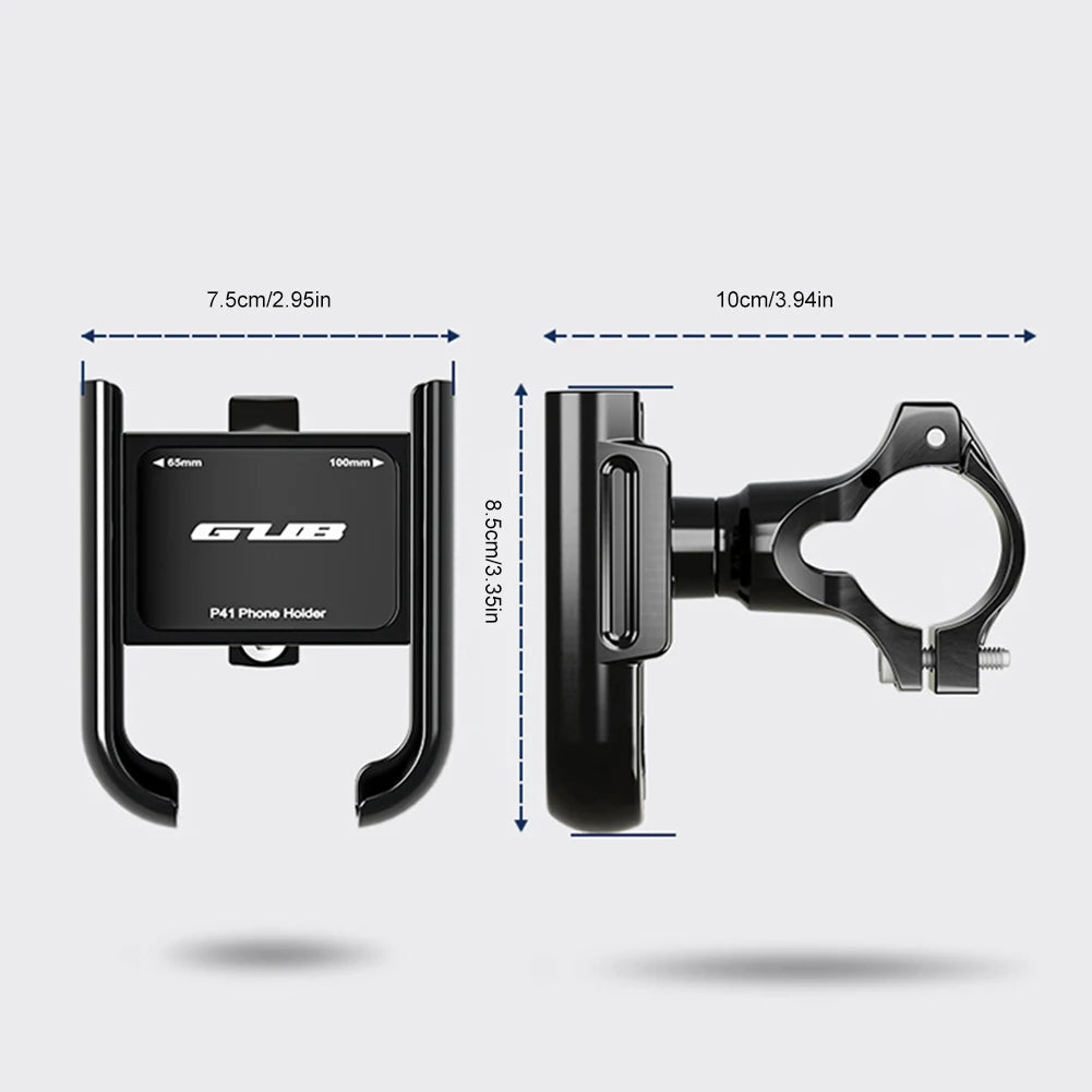 Bike Cell Phone Holder Aluminum Alloy For Bicycle - Motorcycle -Scooter