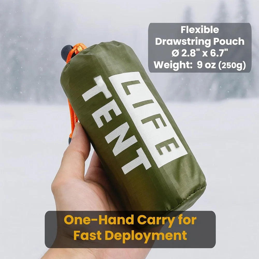 2-Person Emergency Tent Waterproof Camping Pergola