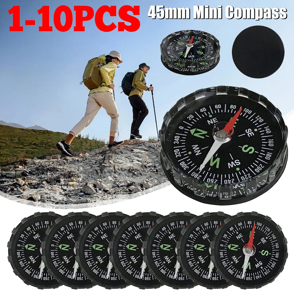 10-1PCS Mini Portable Handheld Compass