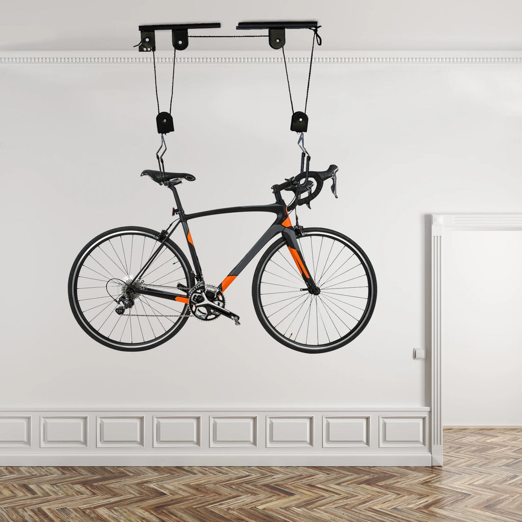 Bike Hoist for Garage Ceiling Mount - Pulley System