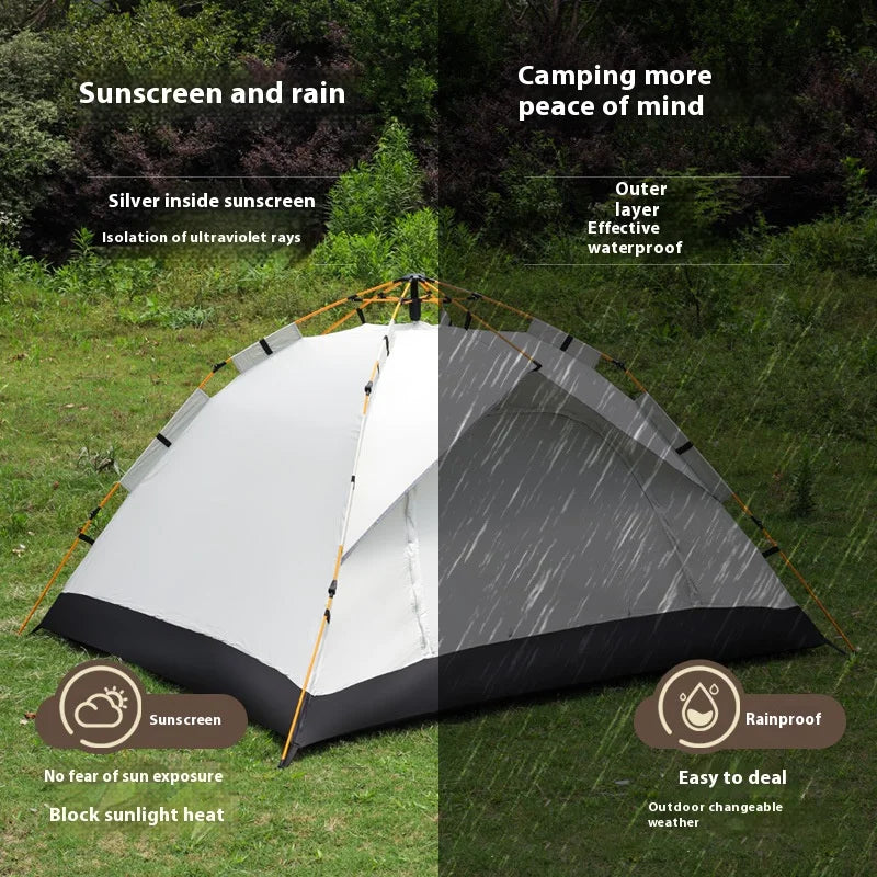 Quick-Opening Tent Rainproof - Sunshine-proof withTwo doors