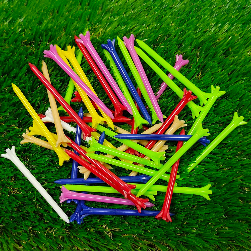 40 Pack Plastic Golf Tee Set 2-3/4'' Unbreakable