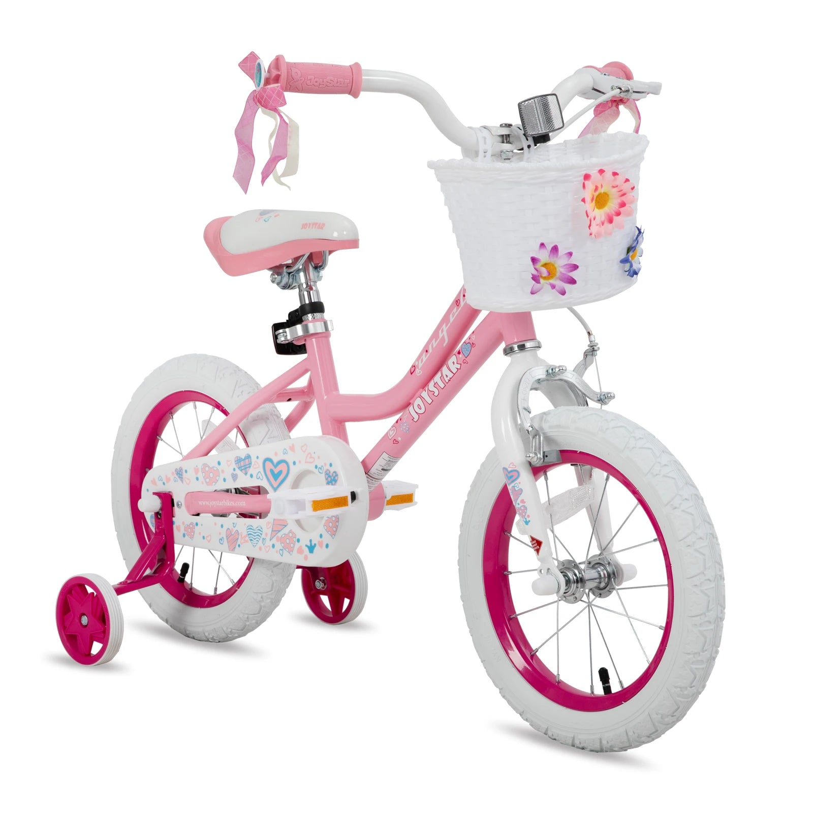 Kids Bike Girls Bike with Basket & Training Wheels 12 14 16 18 Inch